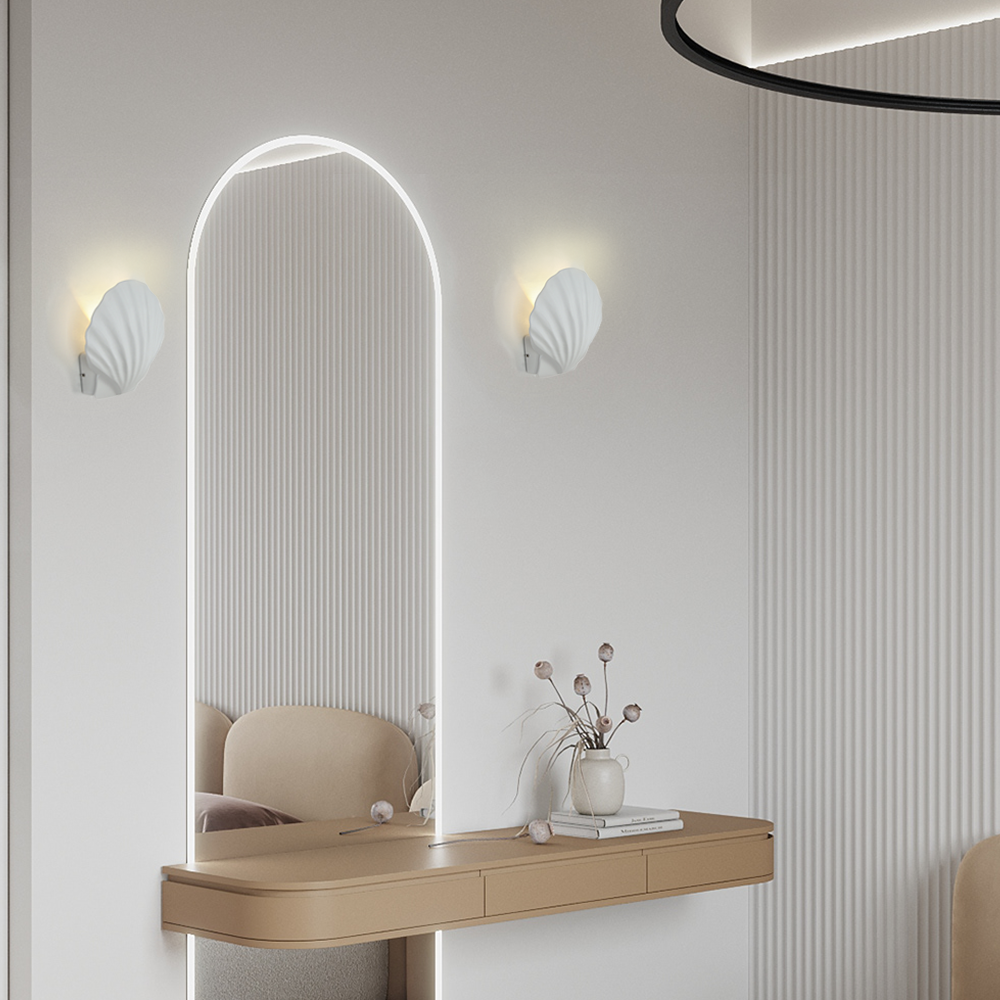 글램 LED 실내 벽등 5W 인테리어 벽조명 침실등 조개 조명