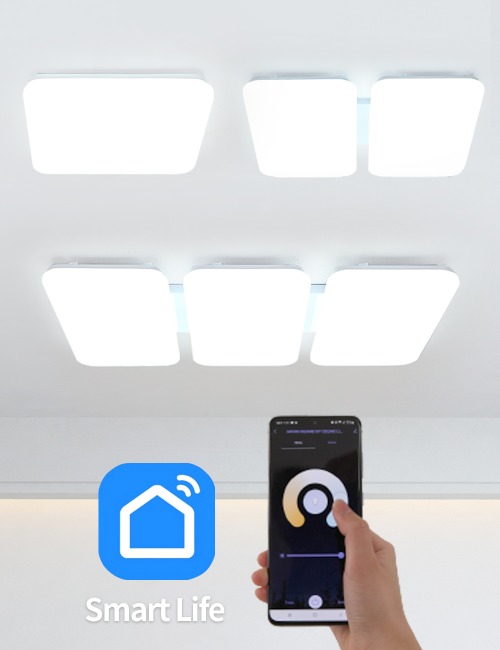 스마트 IoT 슬림 LED 거실등/방등 모음전 50W,100W,150W 음성인식 원격제어 밝기조절